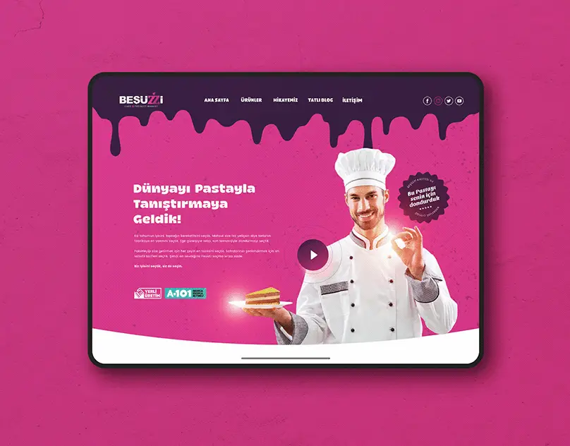 Beşüzzi Cake - Landing Page