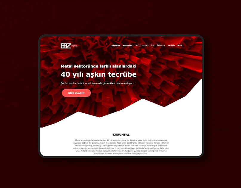 BBZ Metal Web Design