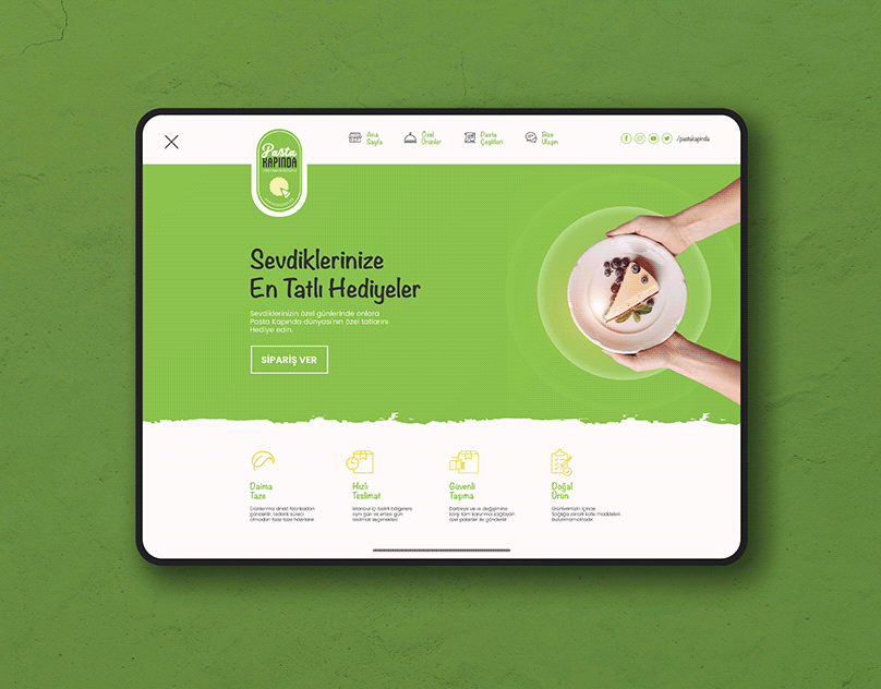 Pasta Kapında- Landing Page