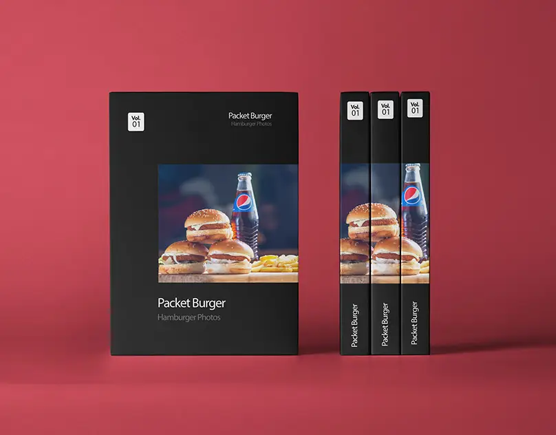 Packet Burger Hamburger Still Food Photography