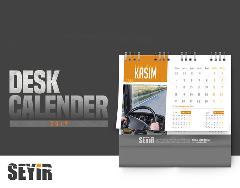 SEYIR MOBILE DESK CALENDER 2019